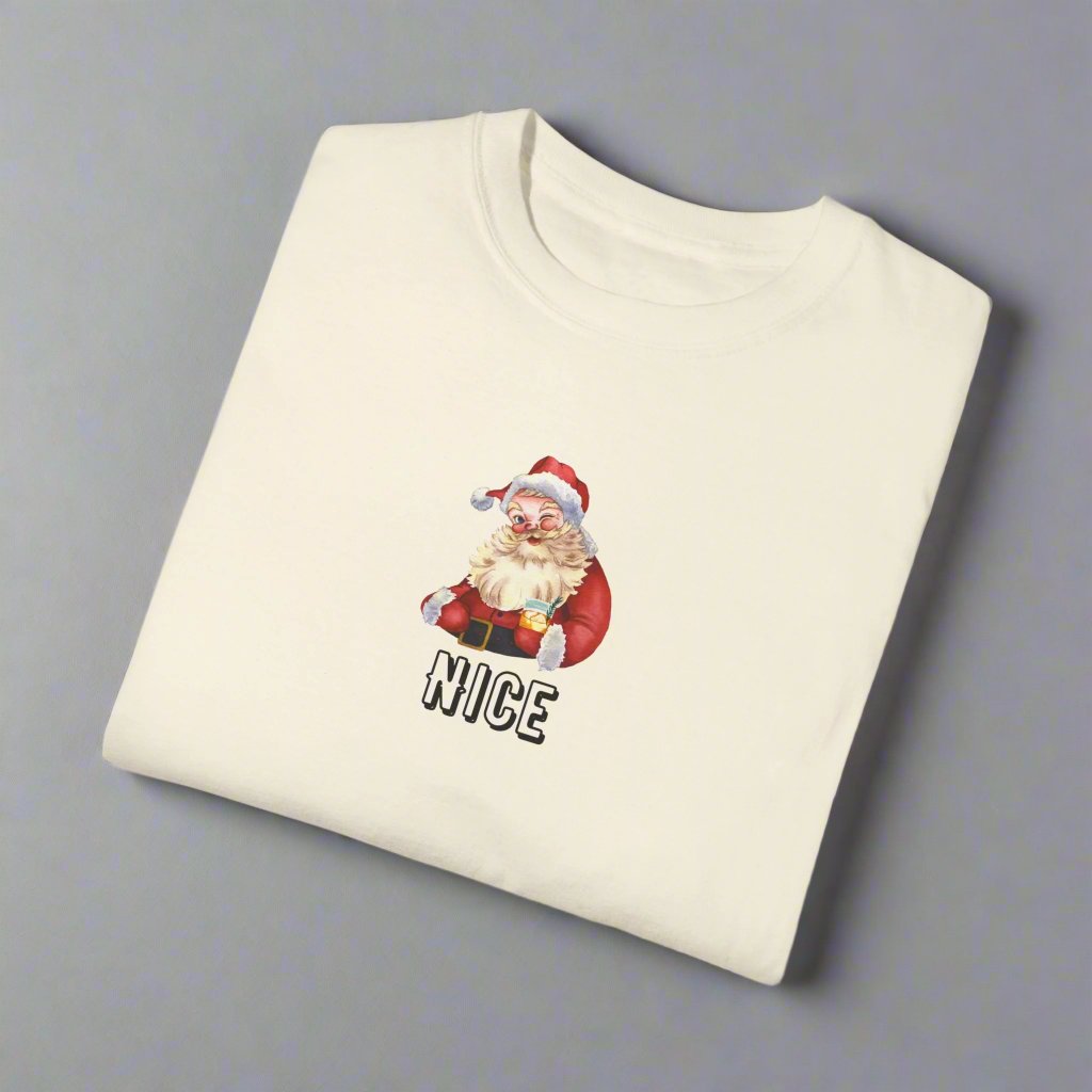 Nice: Whisky Santa - Relaxed Cotton Tee