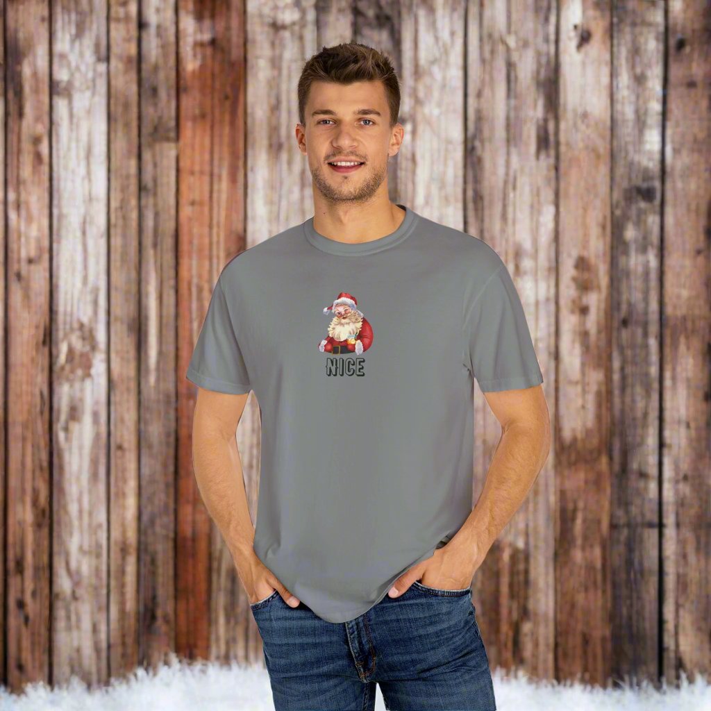 Nice: Whisky Santa - Relaxed Cotton Tee