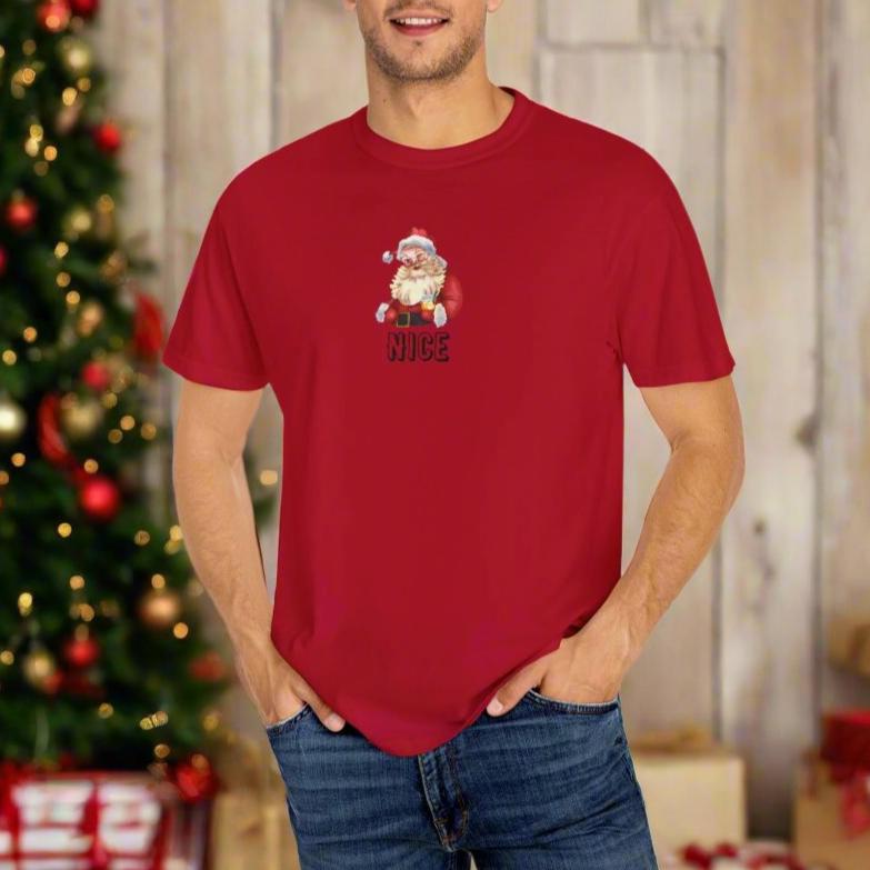 Nice: Whisky Santa - Relaxed Cotton Tee