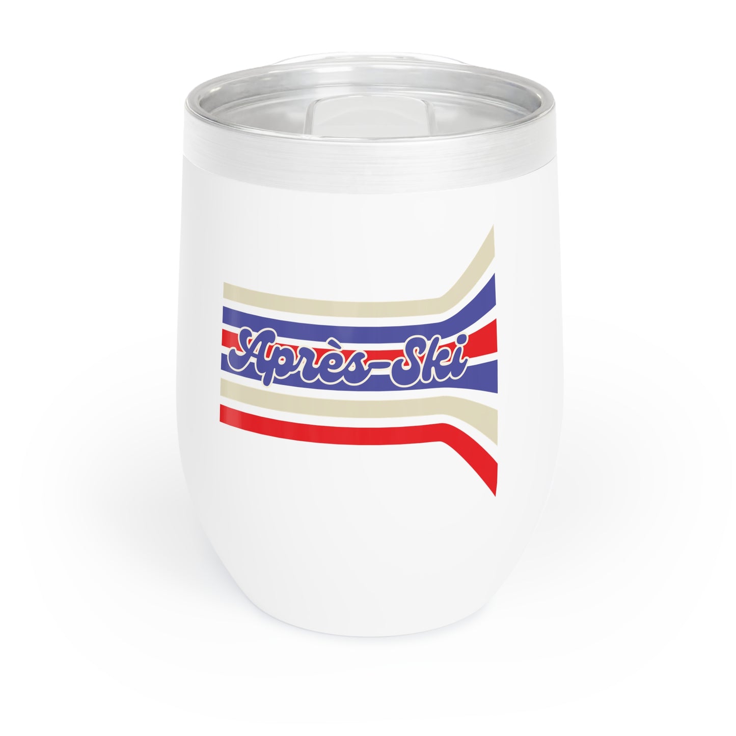 Retro 1980's Après-Ski Design- Wine Tumbler