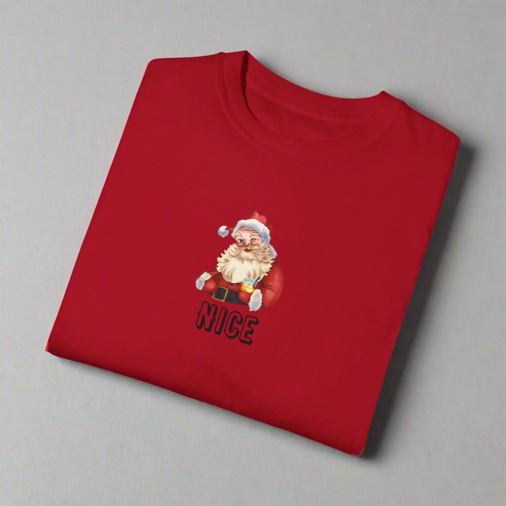 Nice: Whisky Santa - Relaxed Cotton Tee