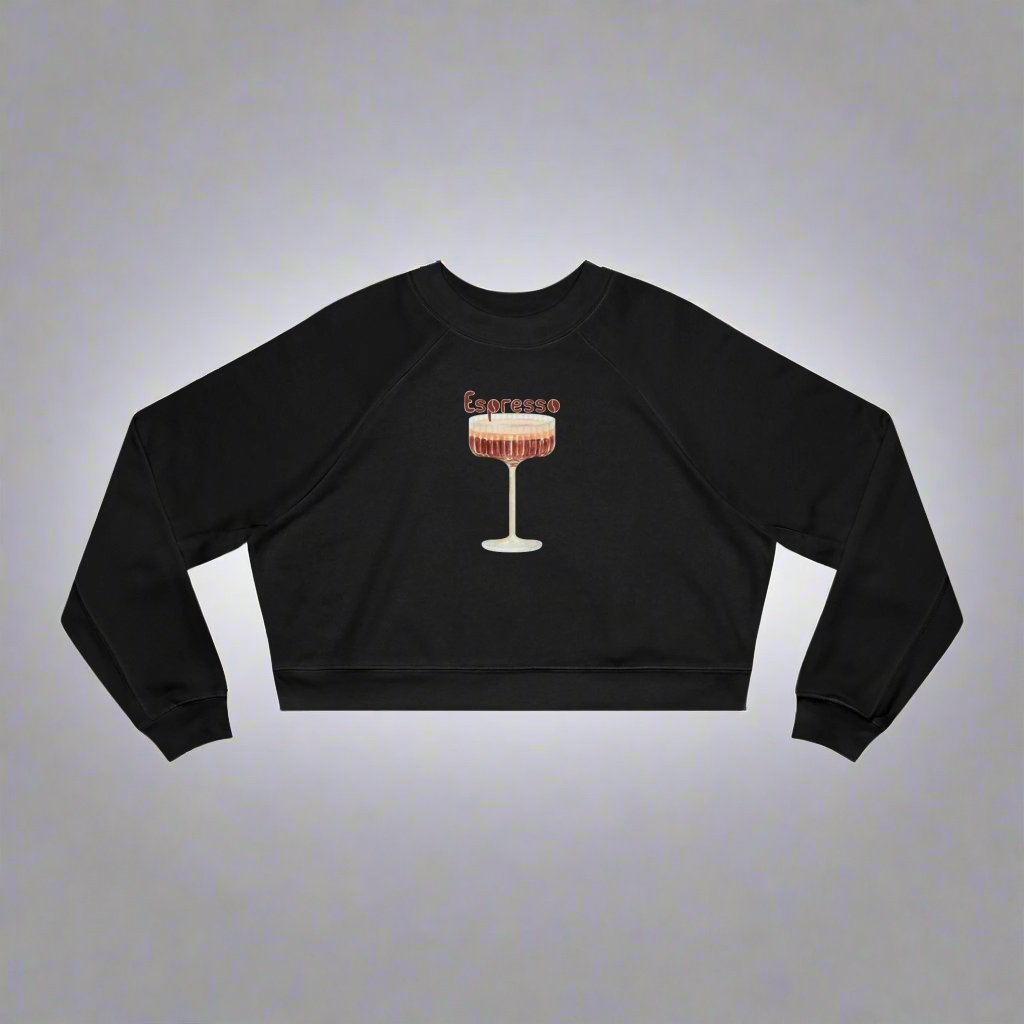 Espresso Martini - Cozy Cropped Pullover Sweatshirt