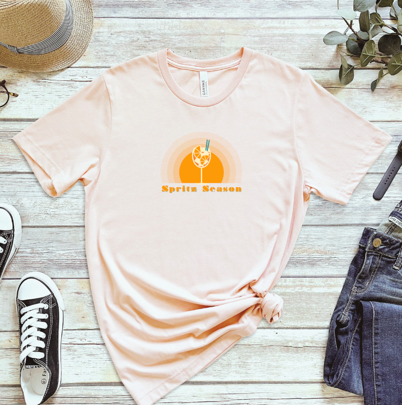 Spritz Season: Retro Sunset Graphic Tee