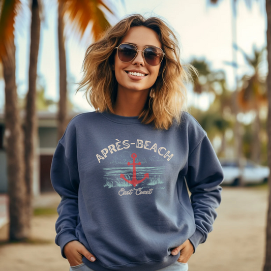 Après-Beach: Lightweight Crewneck Sweatshirt