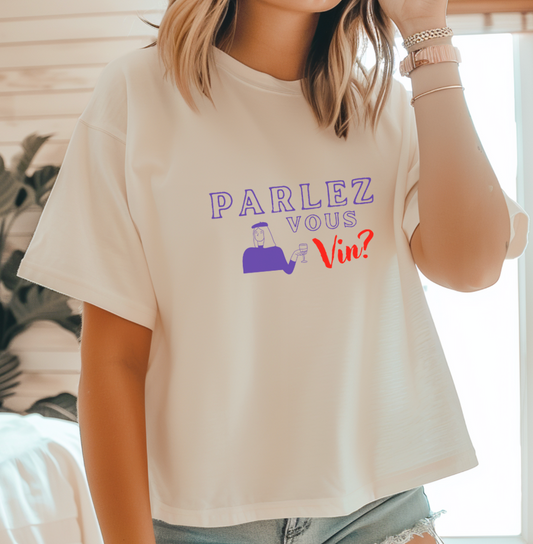 Parlez-Vous Vin? Relaxed Boxy Tee