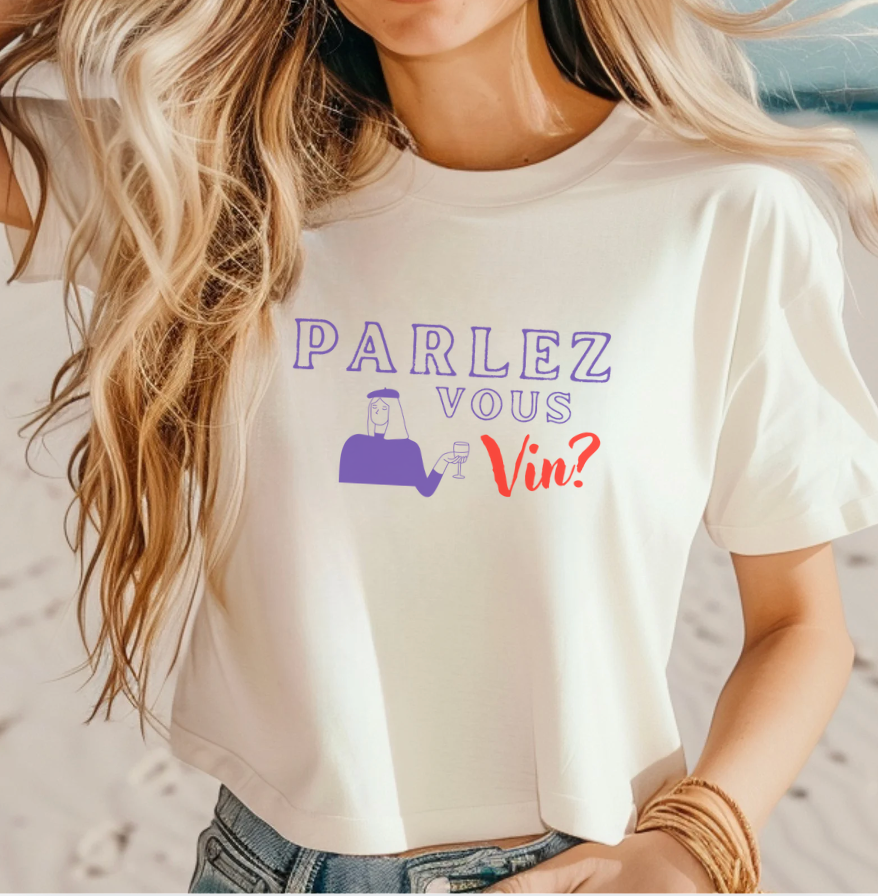 Parlez-Vous Vin? Relaxed Boxy Tee