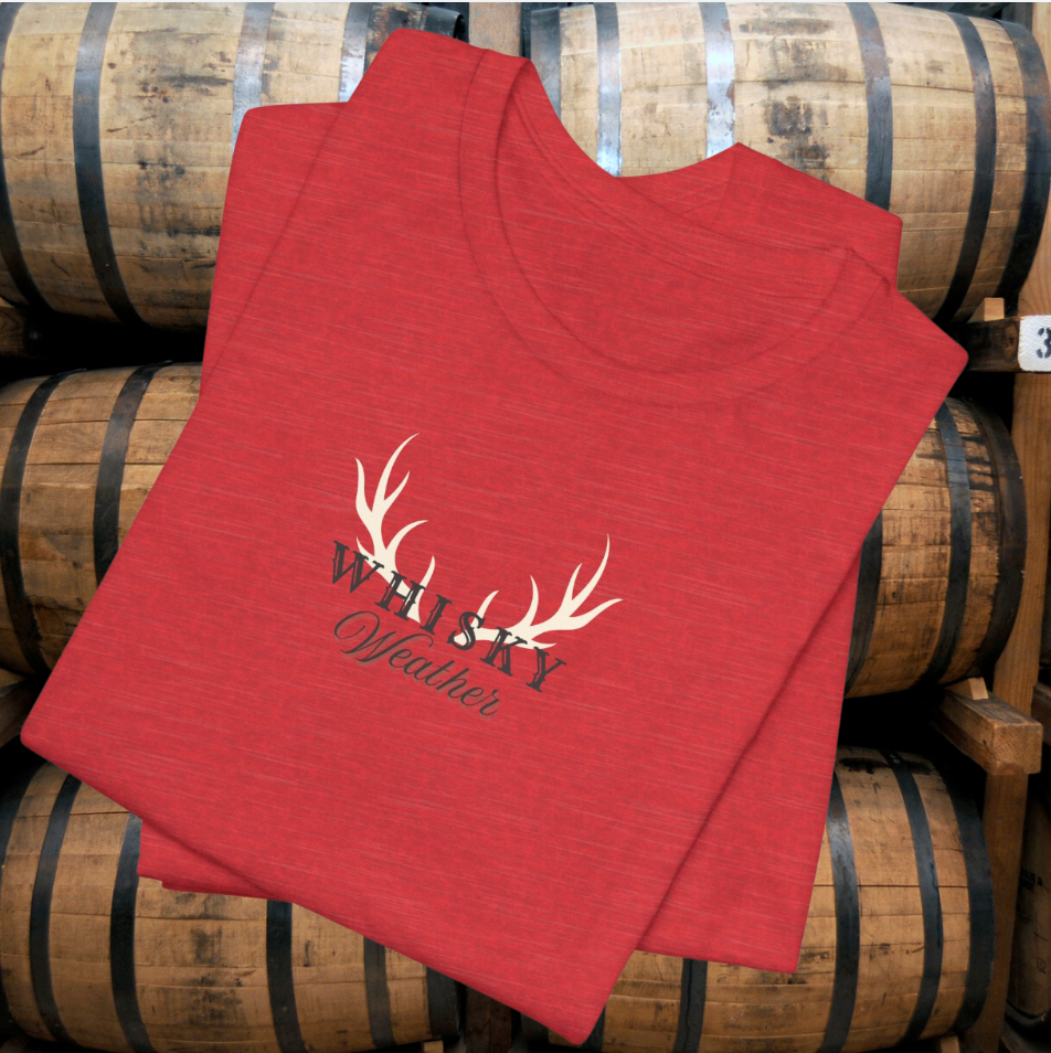 Whisky Weather Tee: Uber-Soft Unisex Tshirt for Whiskey Lovers