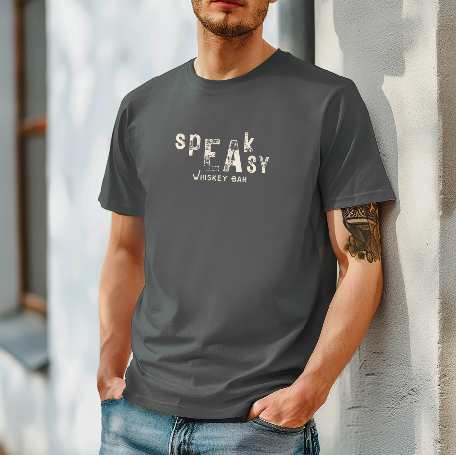 Speakeasy Whiskey Bar: Vintage Vibe Unisex Tee