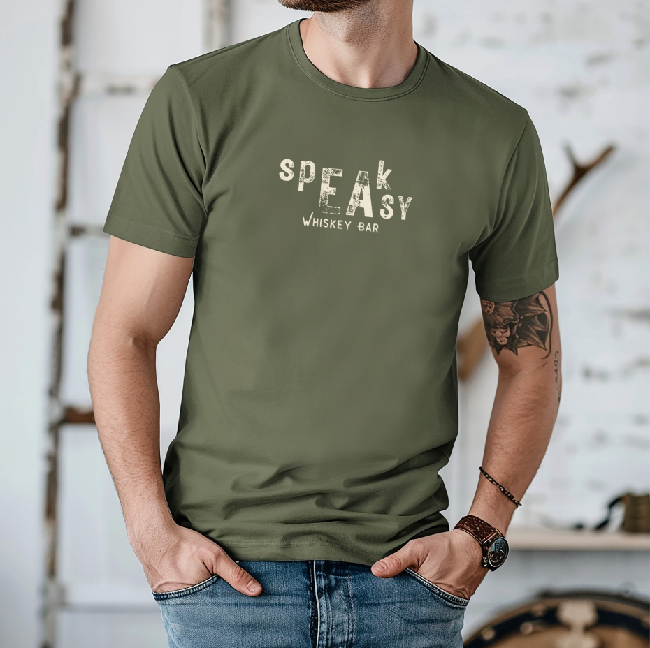 Speakeasy Whiskey Bar: Vintage Vibe Unisex Tee