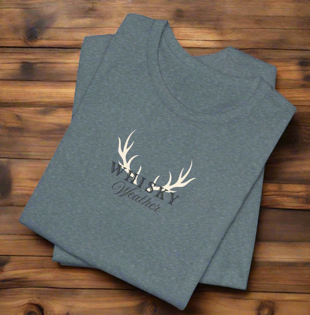 Whisky Weather Tee: Uber-Soft Unisex Tshirt for Whiskey Lovers