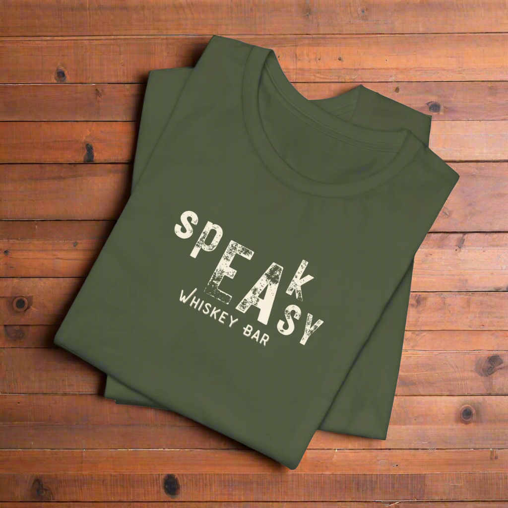 Speakeasy Whiskey Bar: Vintage Vibe Unisex Tee