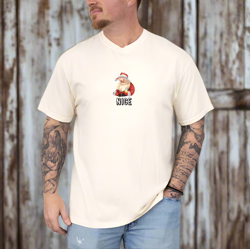 Nice: Whisky Santa - Relaxed Cotton Tee